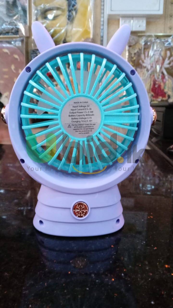 Mini rechargeable fan