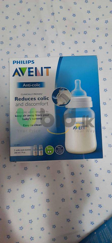 Philips Avent ,Anti colic , 02 wide neck bottles. Each 260ml