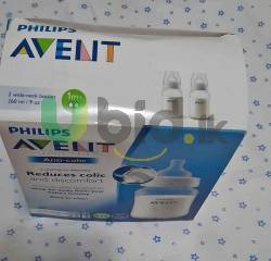 Philips Avent ,Anti colic , 02 wide neck bottles. Each 260ml